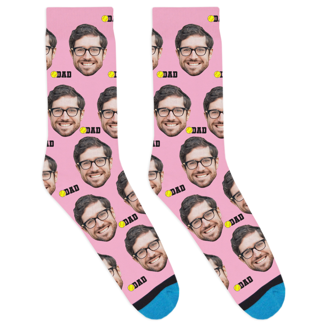 Custom Softball Dad Socks