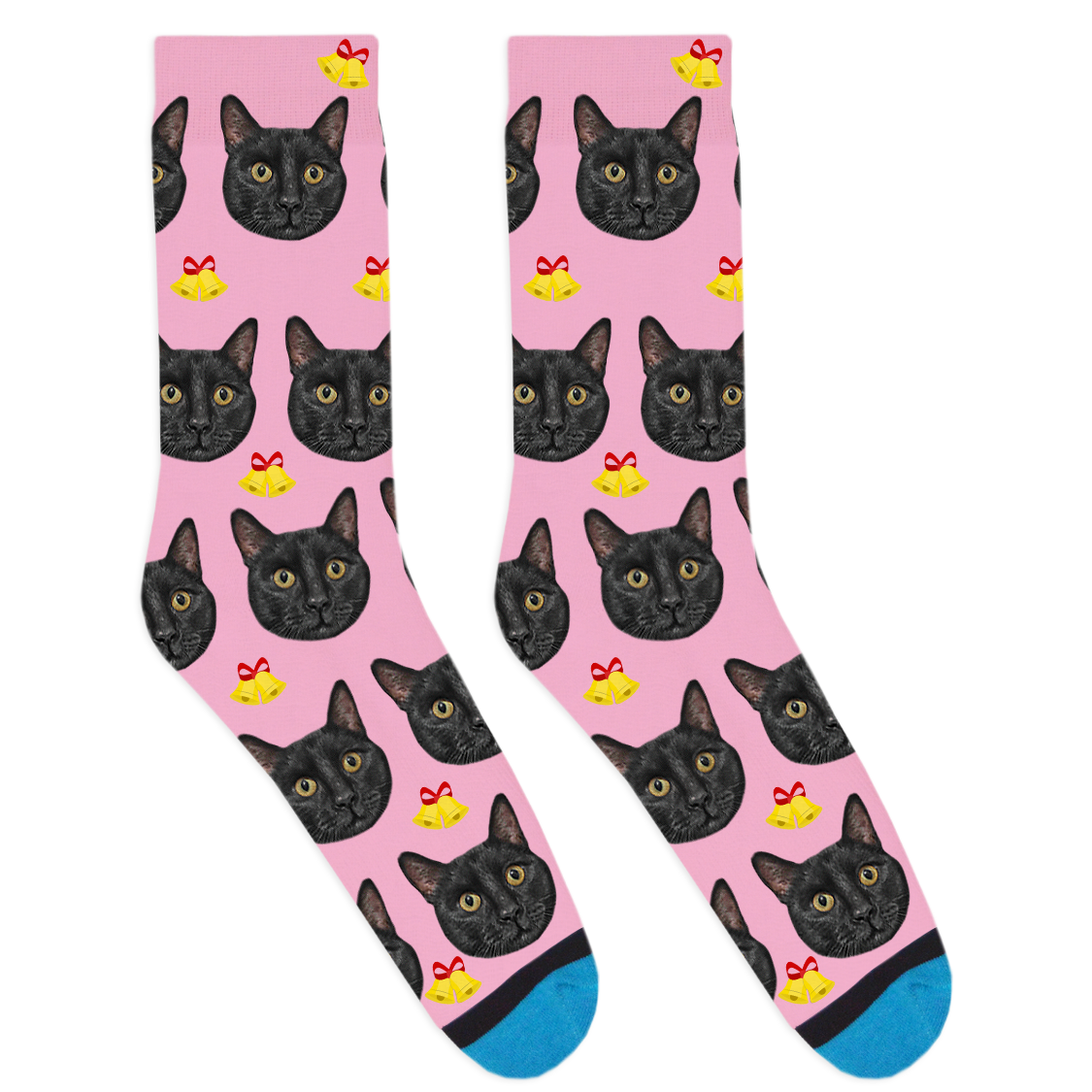 Custom Christmas Bell Socks