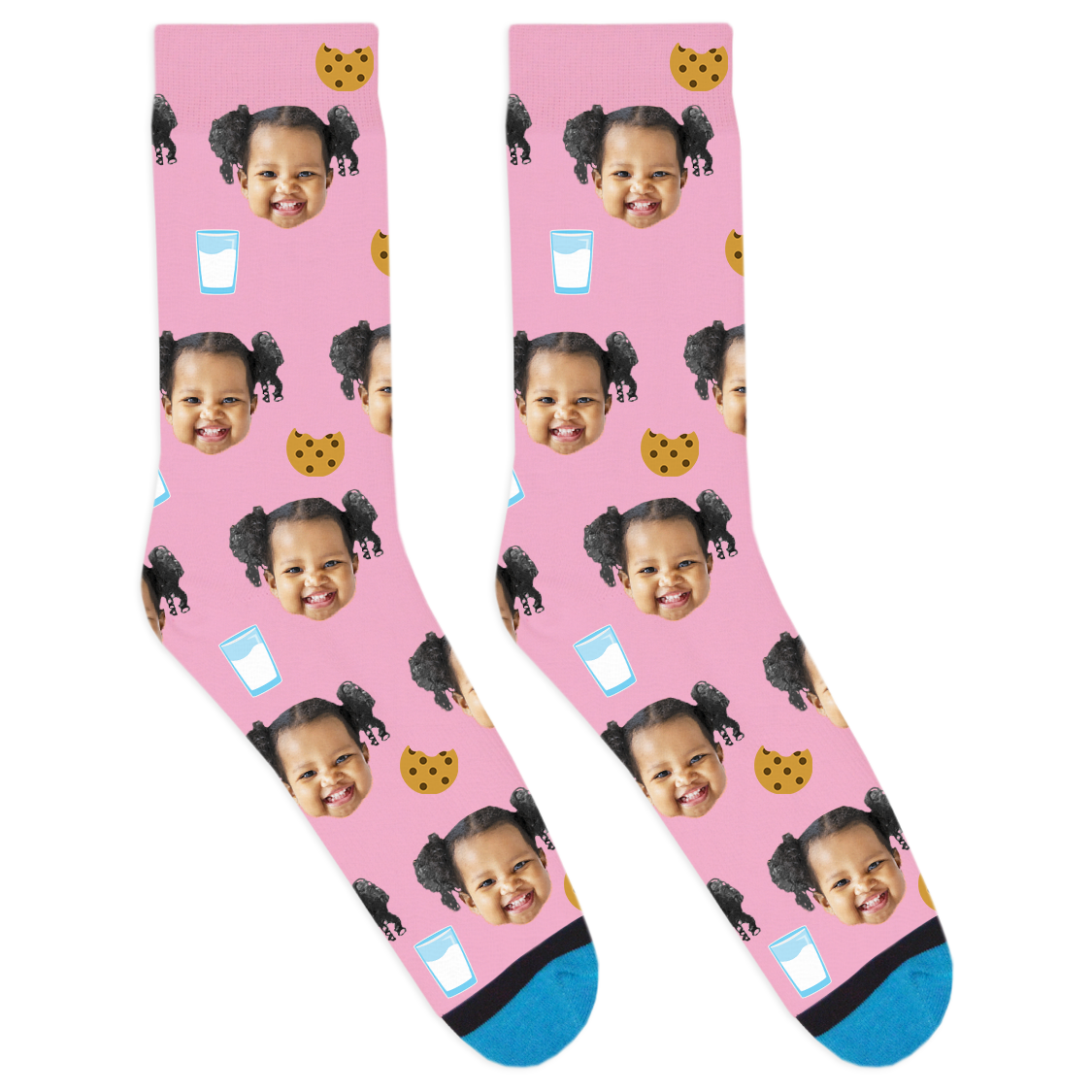 Custom Cookies and Milk Socks