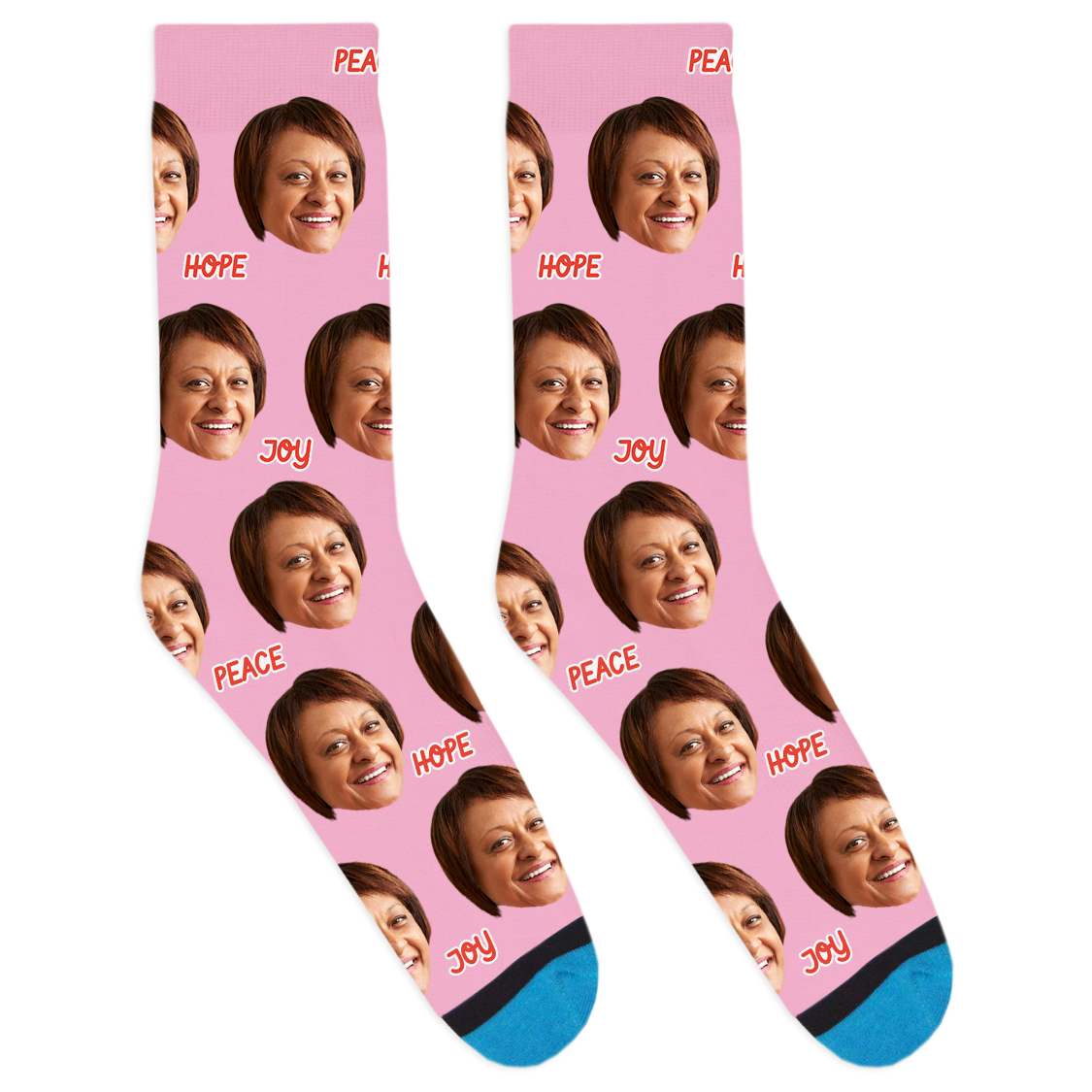 Custom Peace Hope Joy Socks