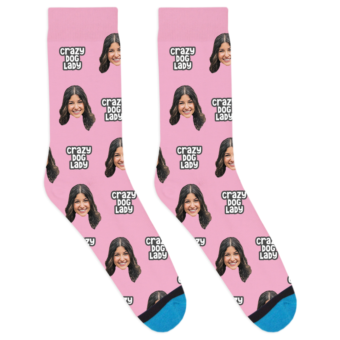 Custom Crazy Dog Lady Socks