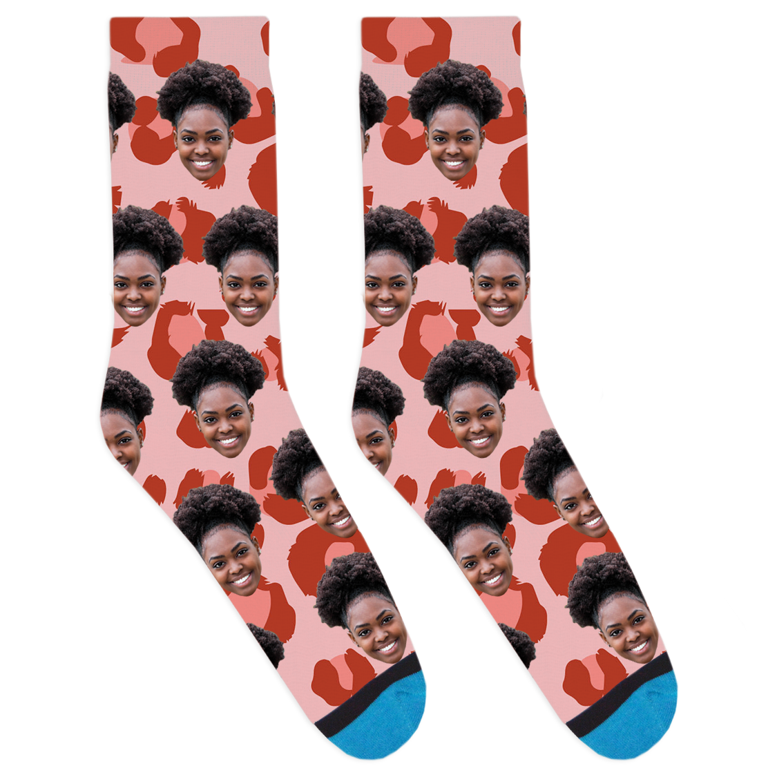 Custom Pink Cheetah Socks