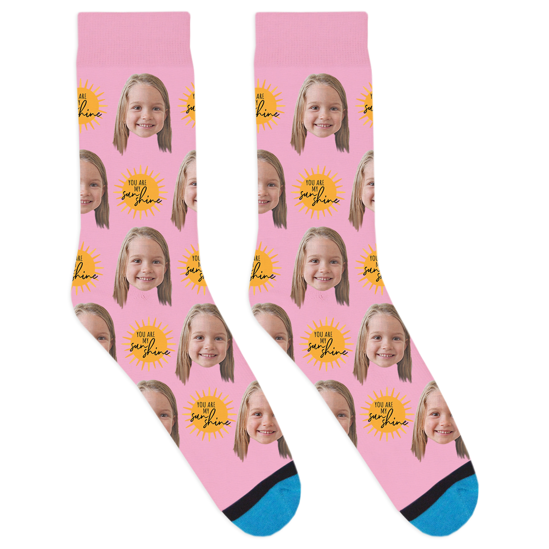 Custom You Are My Sunshine Socks