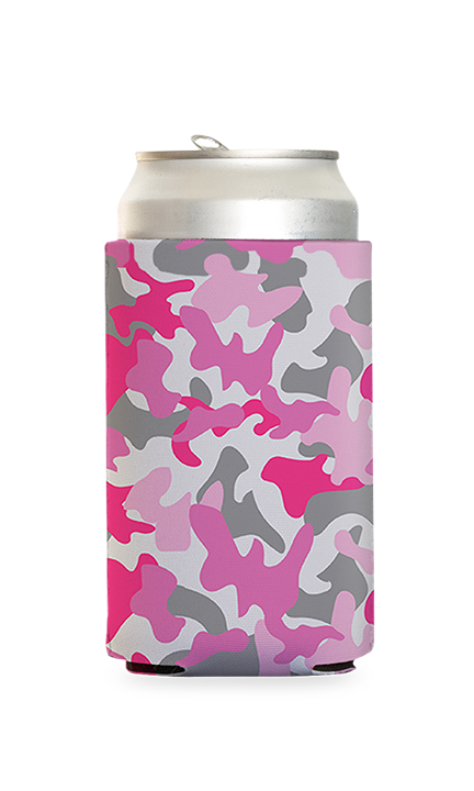 Pink Camo Predesigned Can Cooler