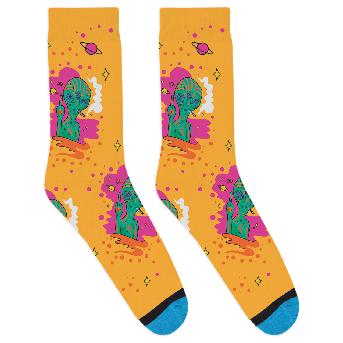 Pissed Off Alien Socks