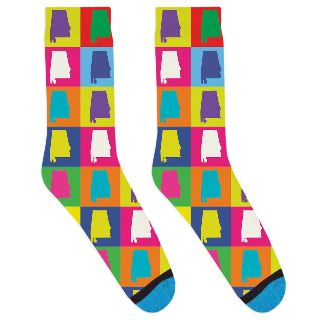 Pop Art Alabama Socks