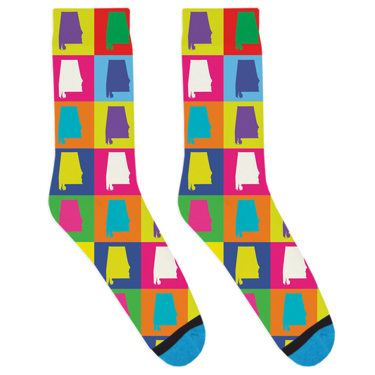 Pop Art Alabama Socks