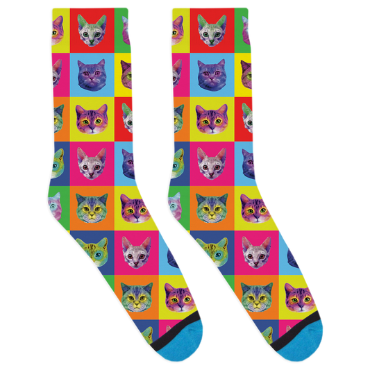 Pop Art Cats Socks