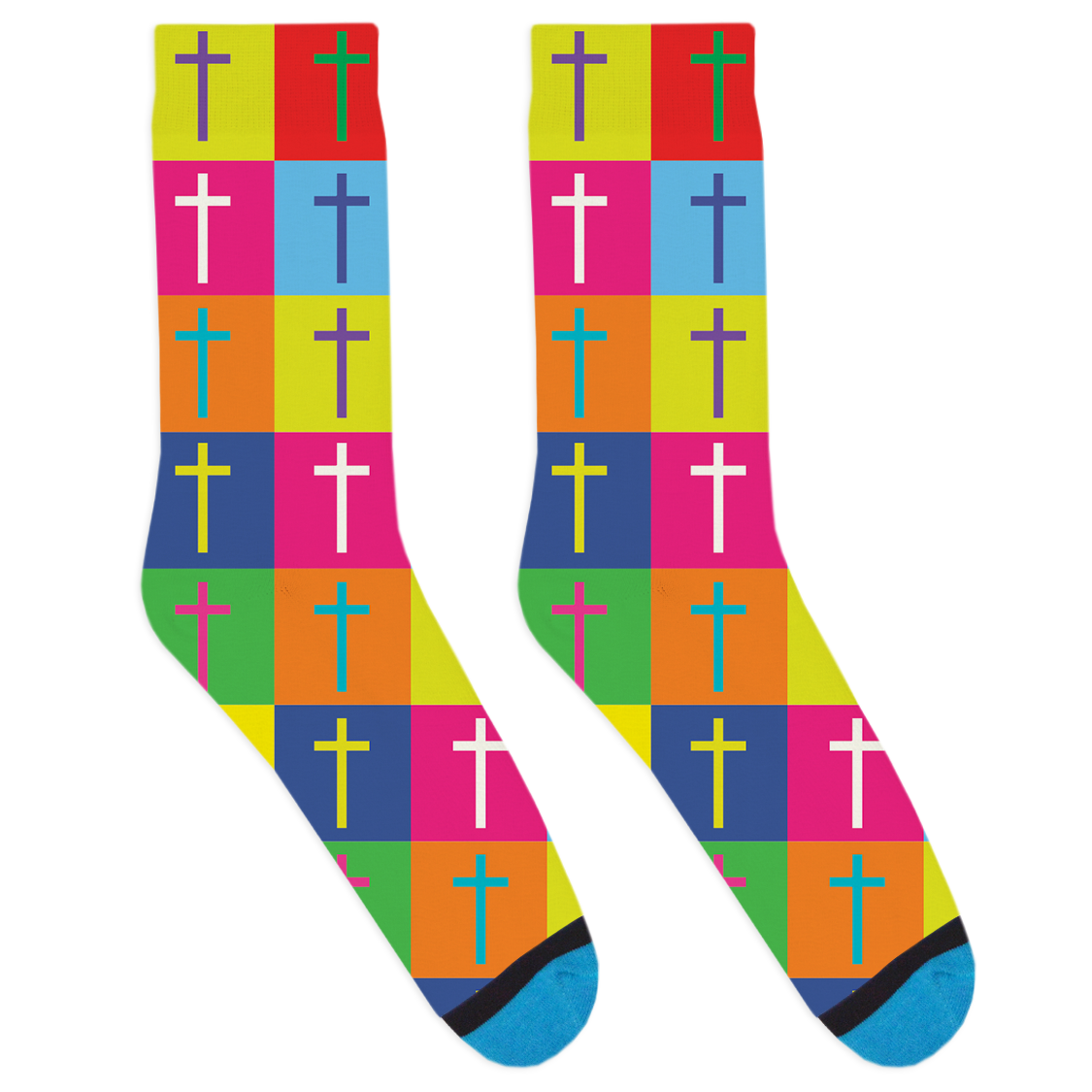Pop Art Cross Socks