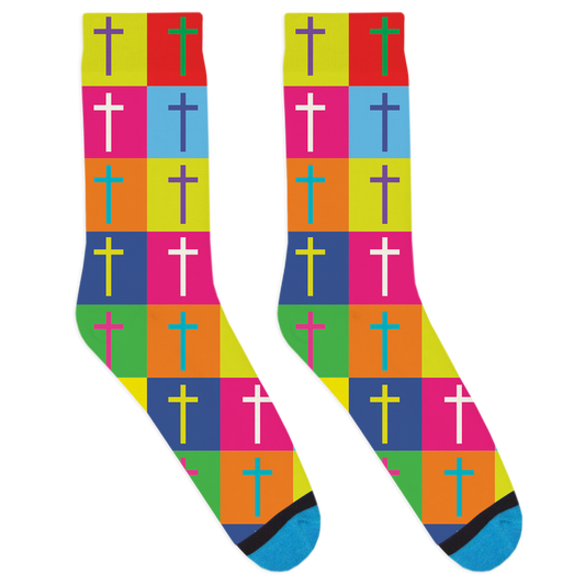 Pop Art Cross Socks
