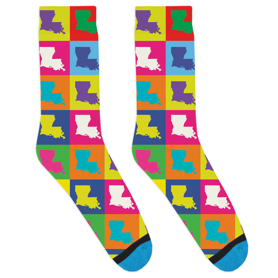 Pop Art Louisiana Socks