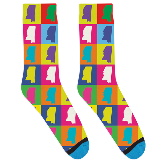 Pop Art Mississippi Socks