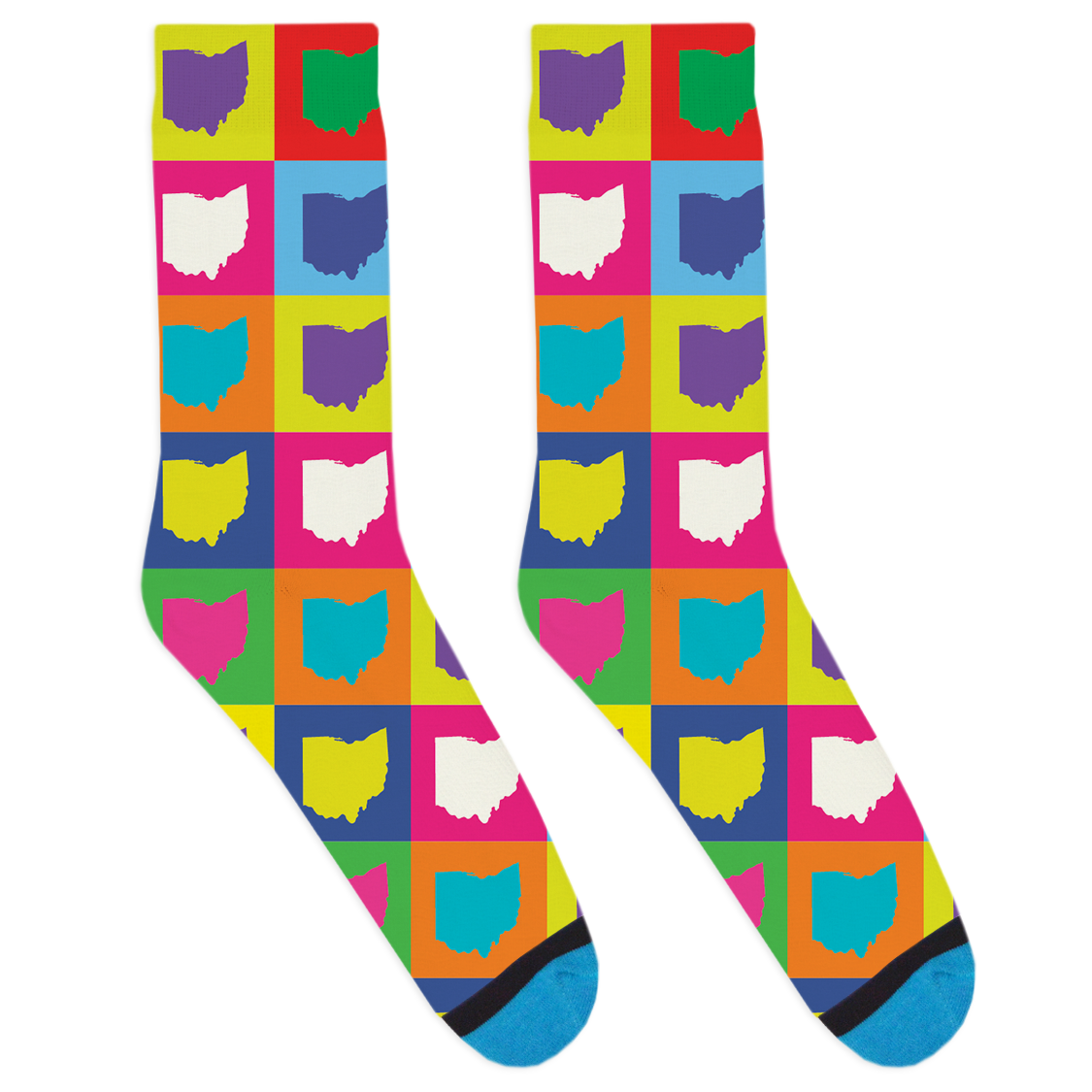Pop Art Ohio Socks