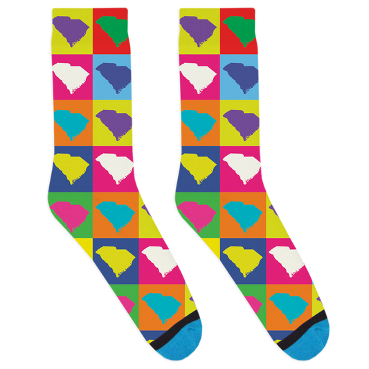 Pop Art South Carolina Socks