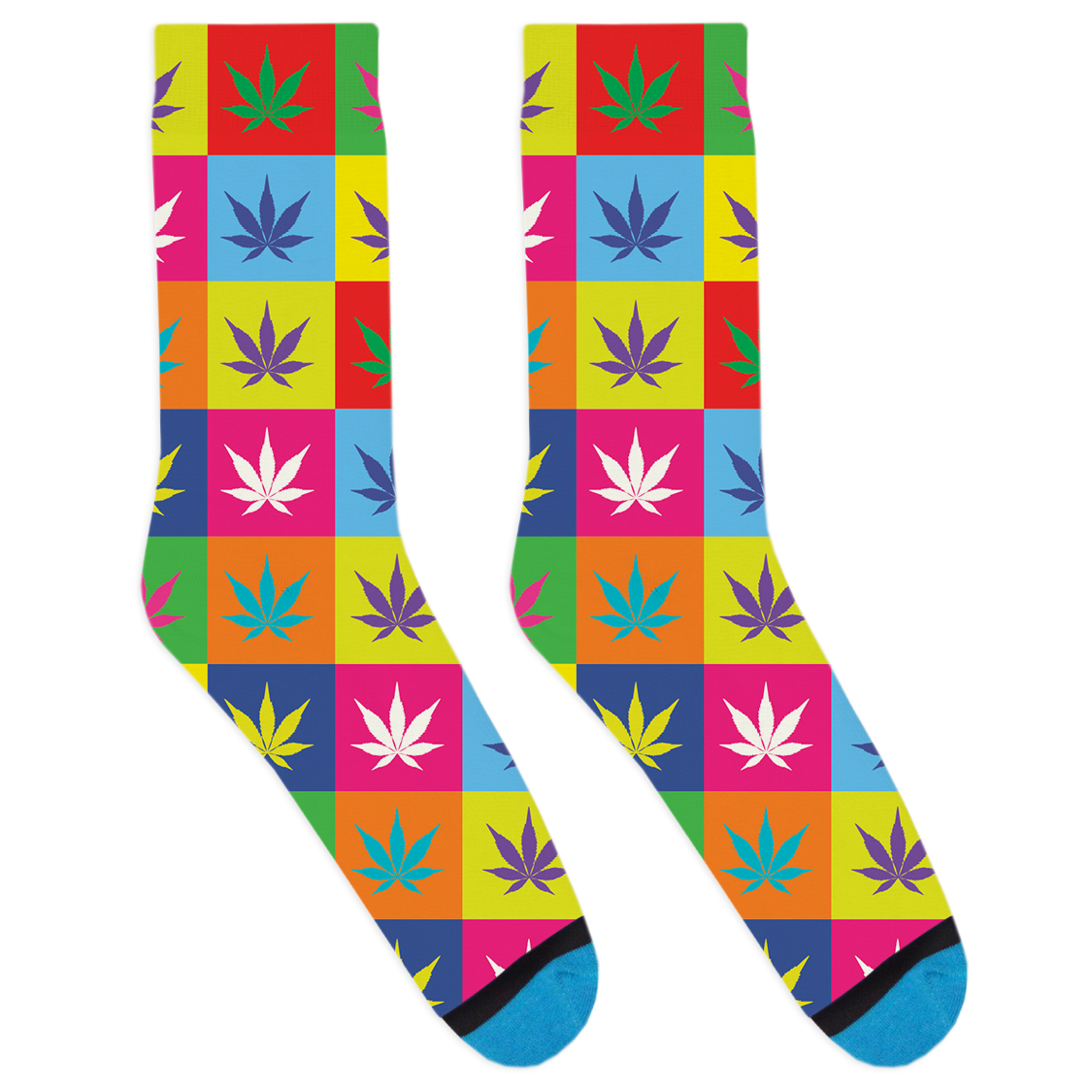 Pop Art Weed Socks