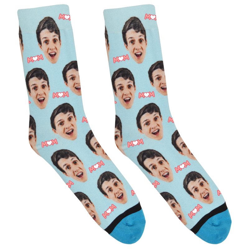 Custom Heart Mom Socks