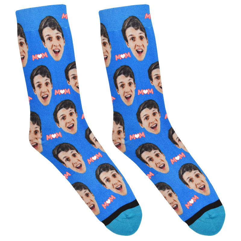 Custom Heart Mom Socks