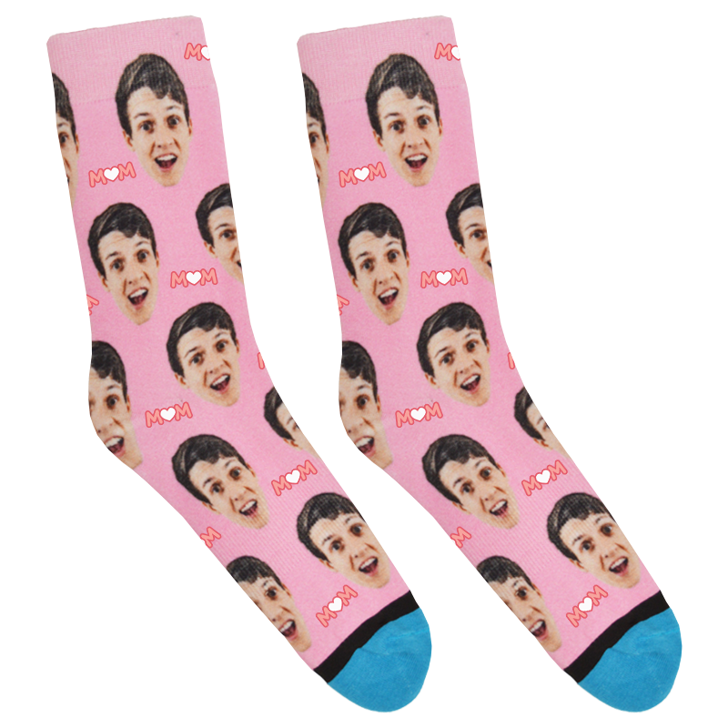 Custom Heart Mom Socks