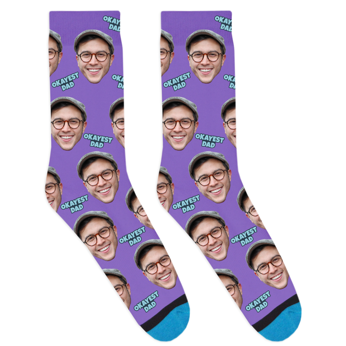Custom Okayest Dad Socks