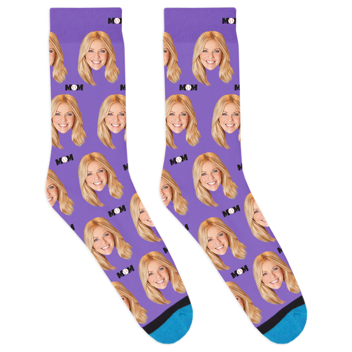Custom Baseball Mom Socks