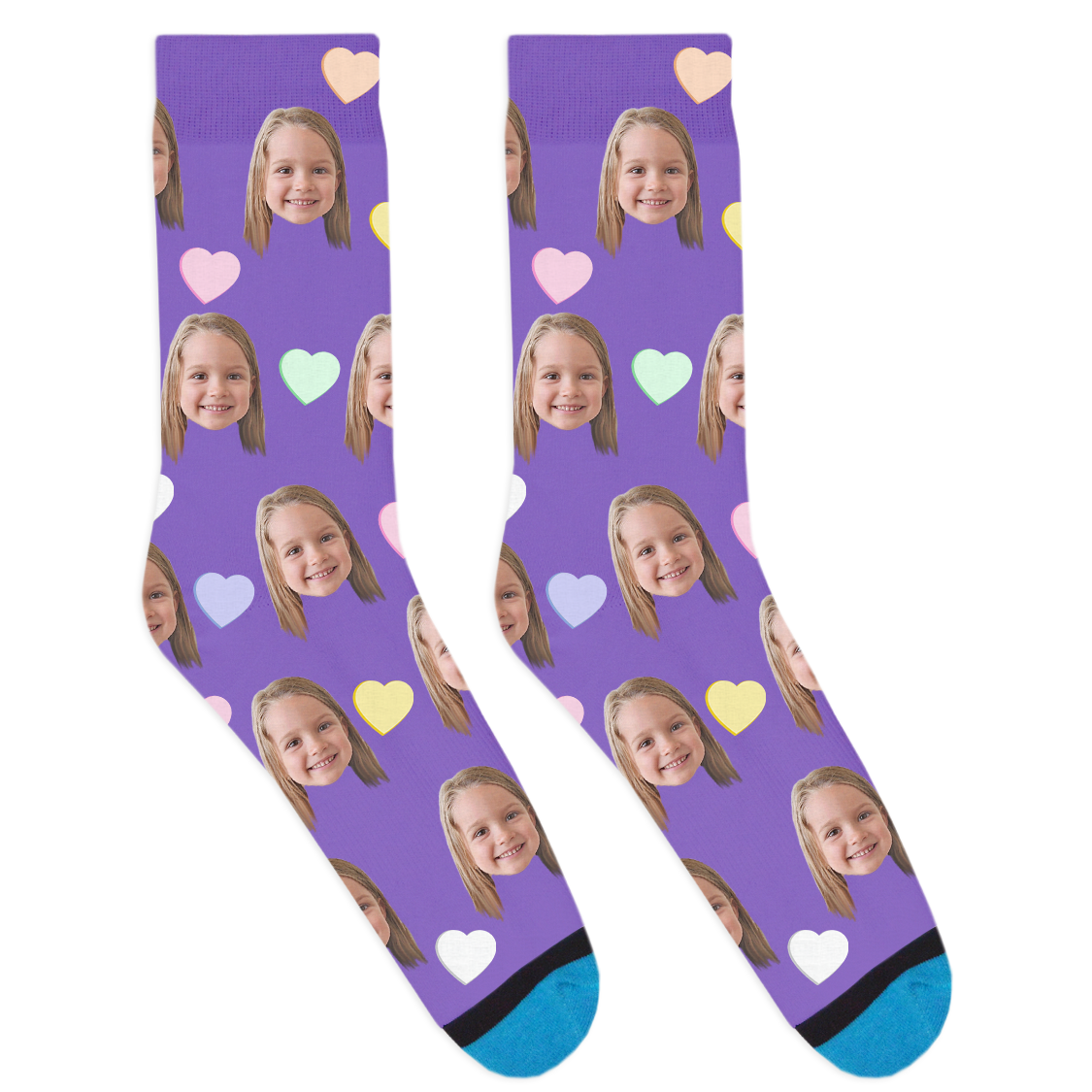 Custom Candy Hearts Socks