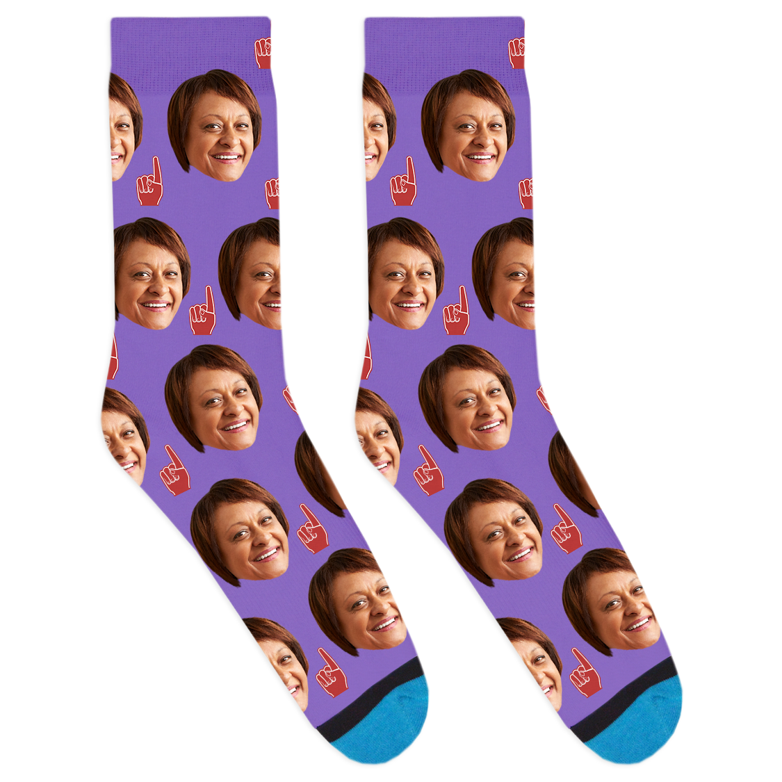 Custom Foam Finger Socks