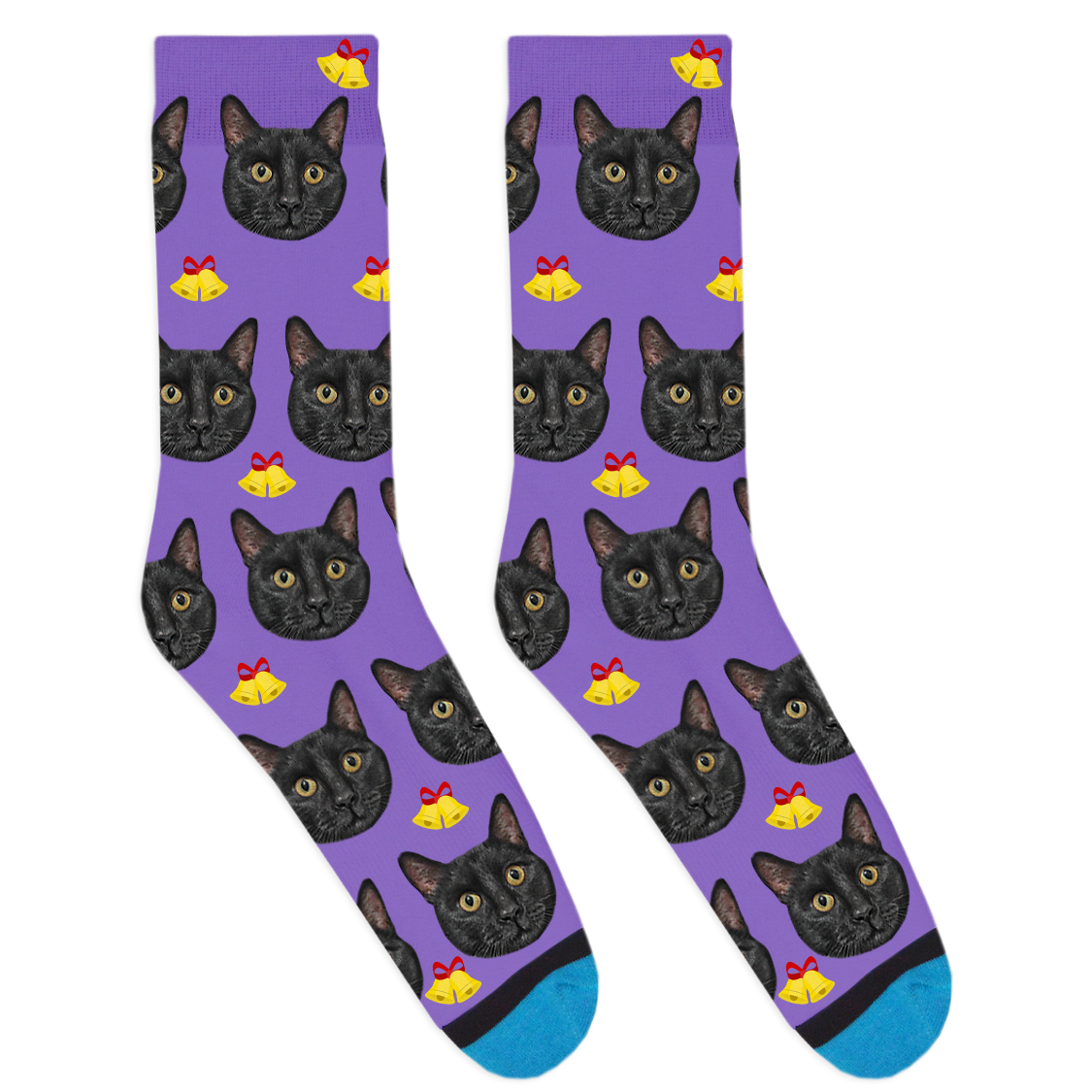 Custom Christmas Bell Socks