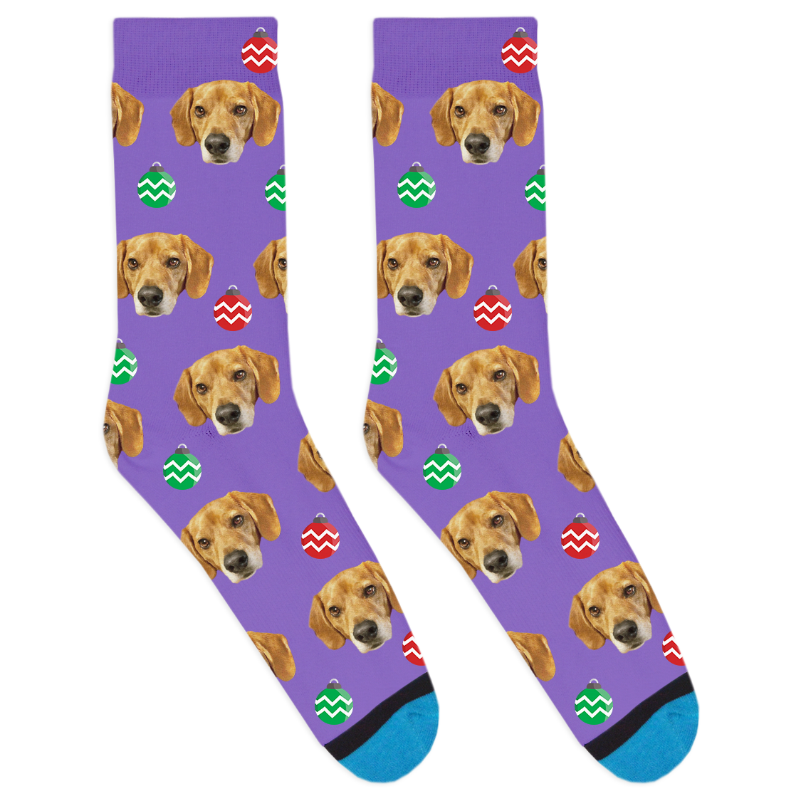 Custom Christmas Ornament Socks