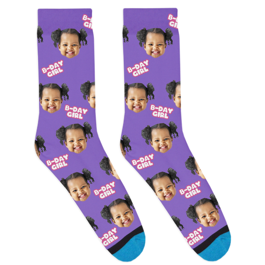 Custom Birthday Girl Socks
