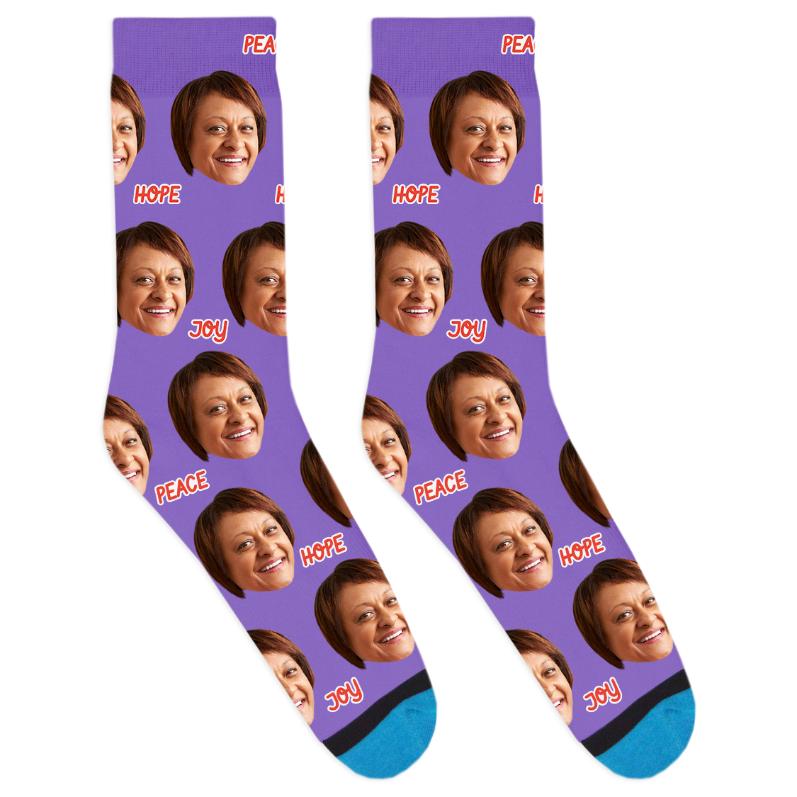 Custom Peace Hope Joy Socks