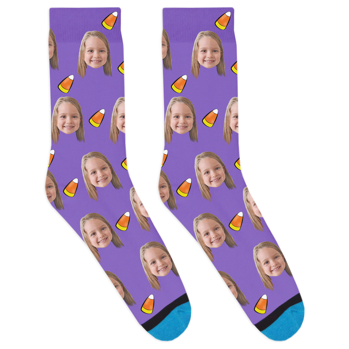 Custom Candy Corn Socks