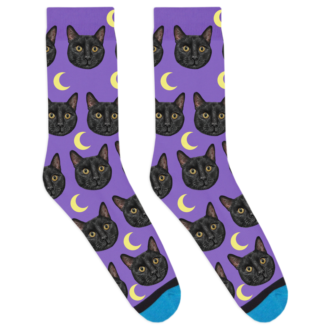 Custom Moon Socks