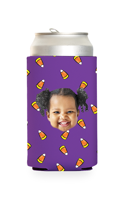 Custom Candy Corn Can Cooler