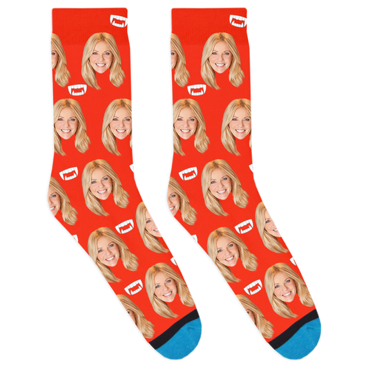 Custom Vampire Fang Socks