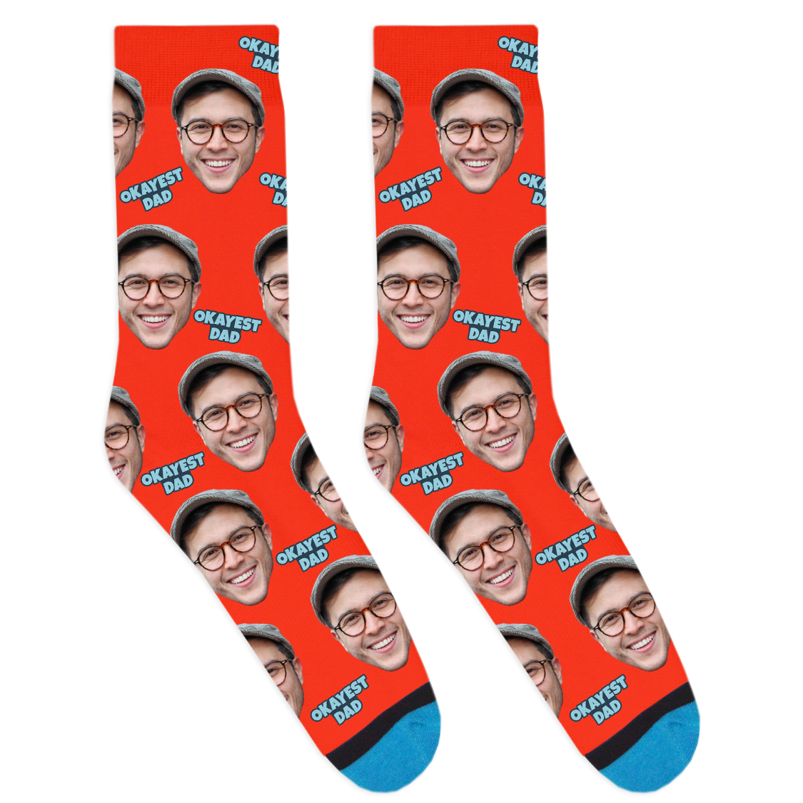 Custom Okayest Dad Socks