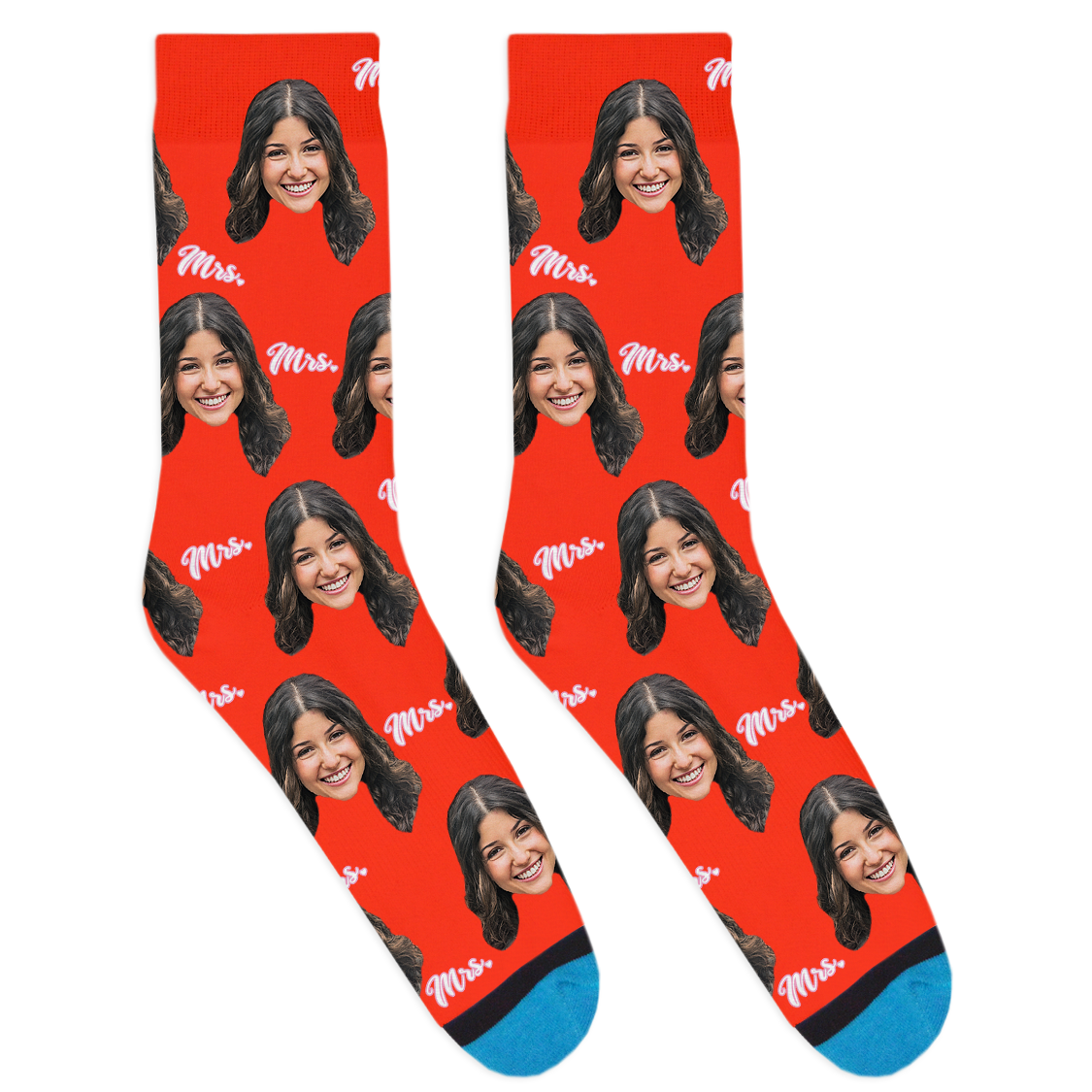 Custom Wedding Mrs. Socks