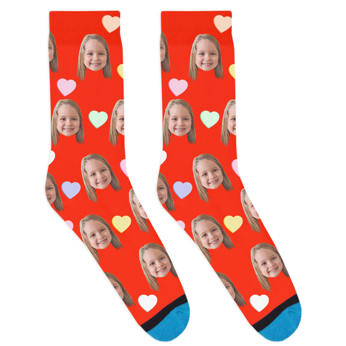 Custom Candy Hearts Socks