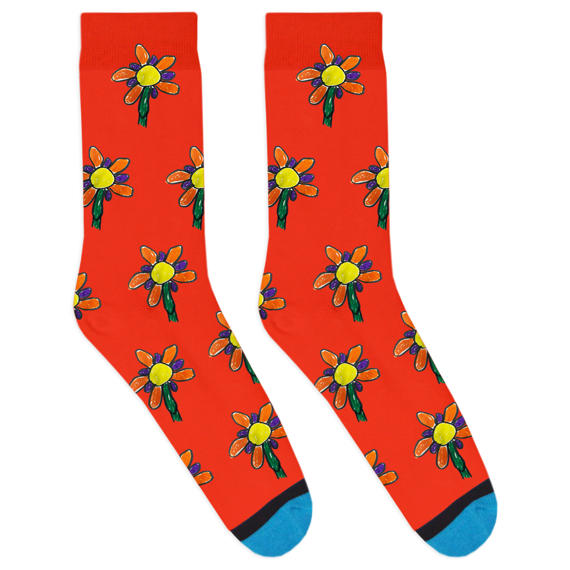 Custom Drawing Socks