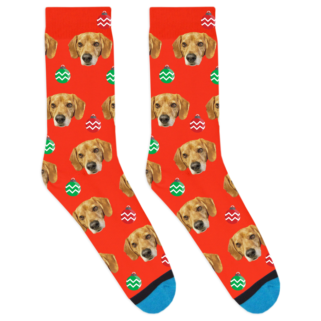 Custom Christmas Ornament Socks