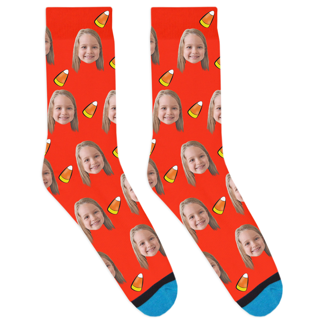 Custom Candy Corn Socks