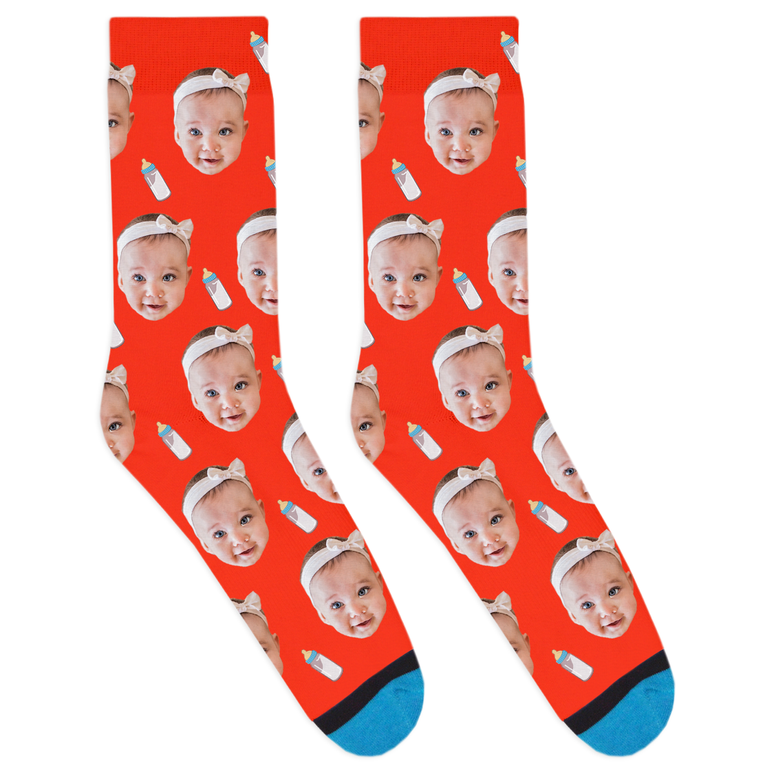 Custom Baby Bottle Socks