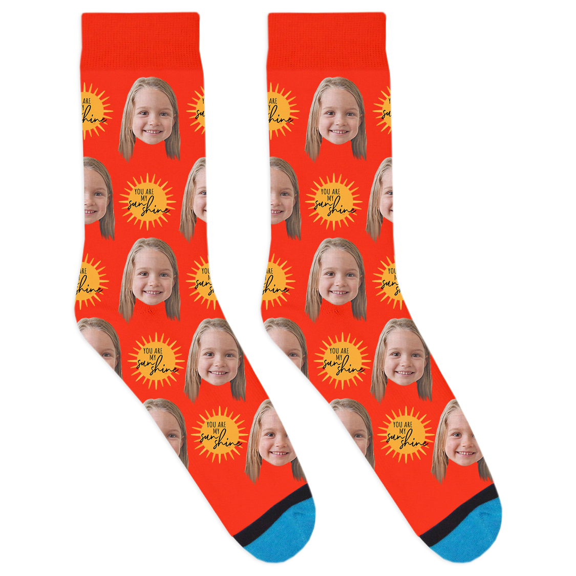 Custom You Are My Sunshine Socks