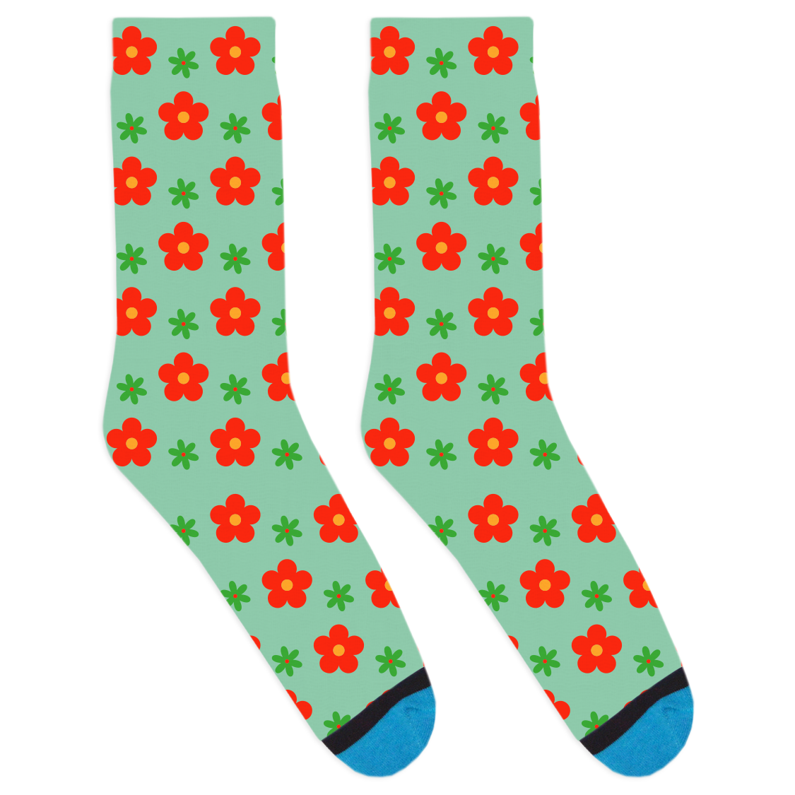 Retro Flower Socks