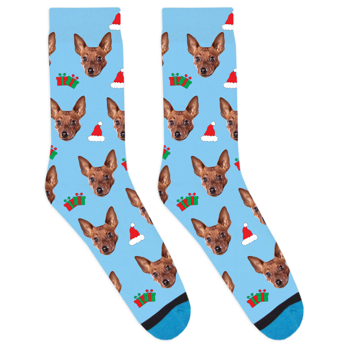 Custom Santa Hat Socks