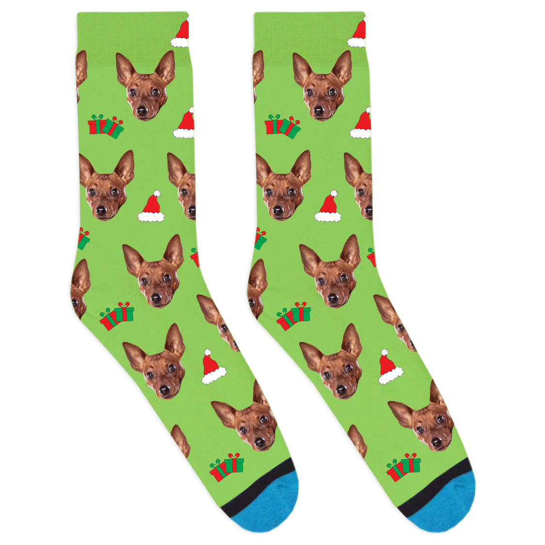 Custom Santa Hat Socks