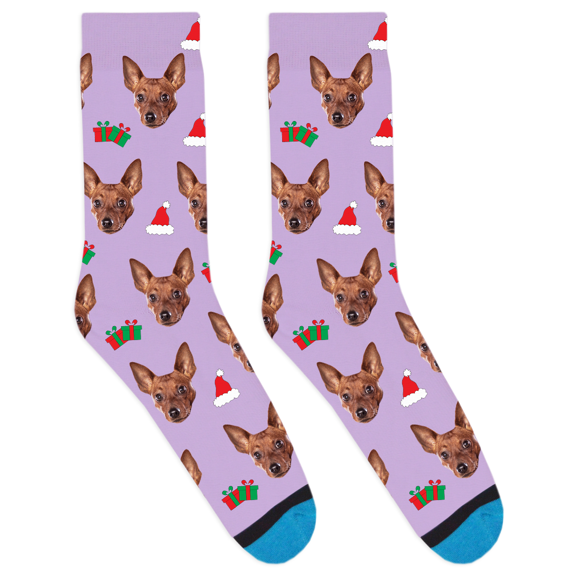 Custom Santa Hat Socks