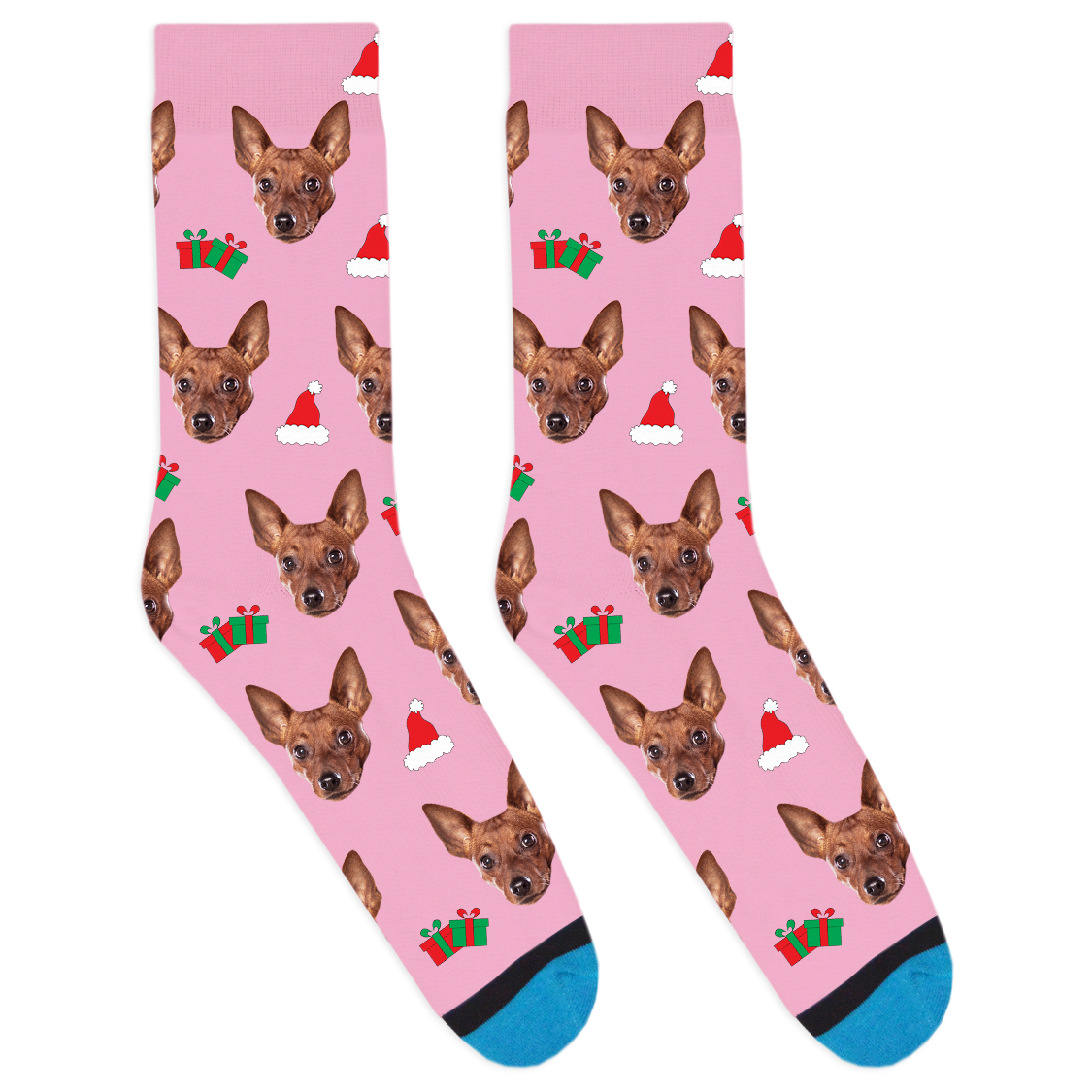 Custom Santa Hat Socks