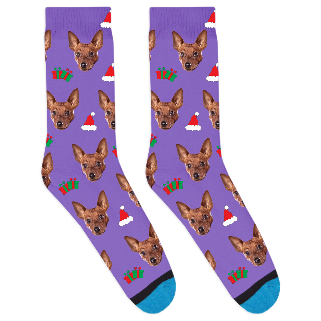 Custom Santa Hat Socks