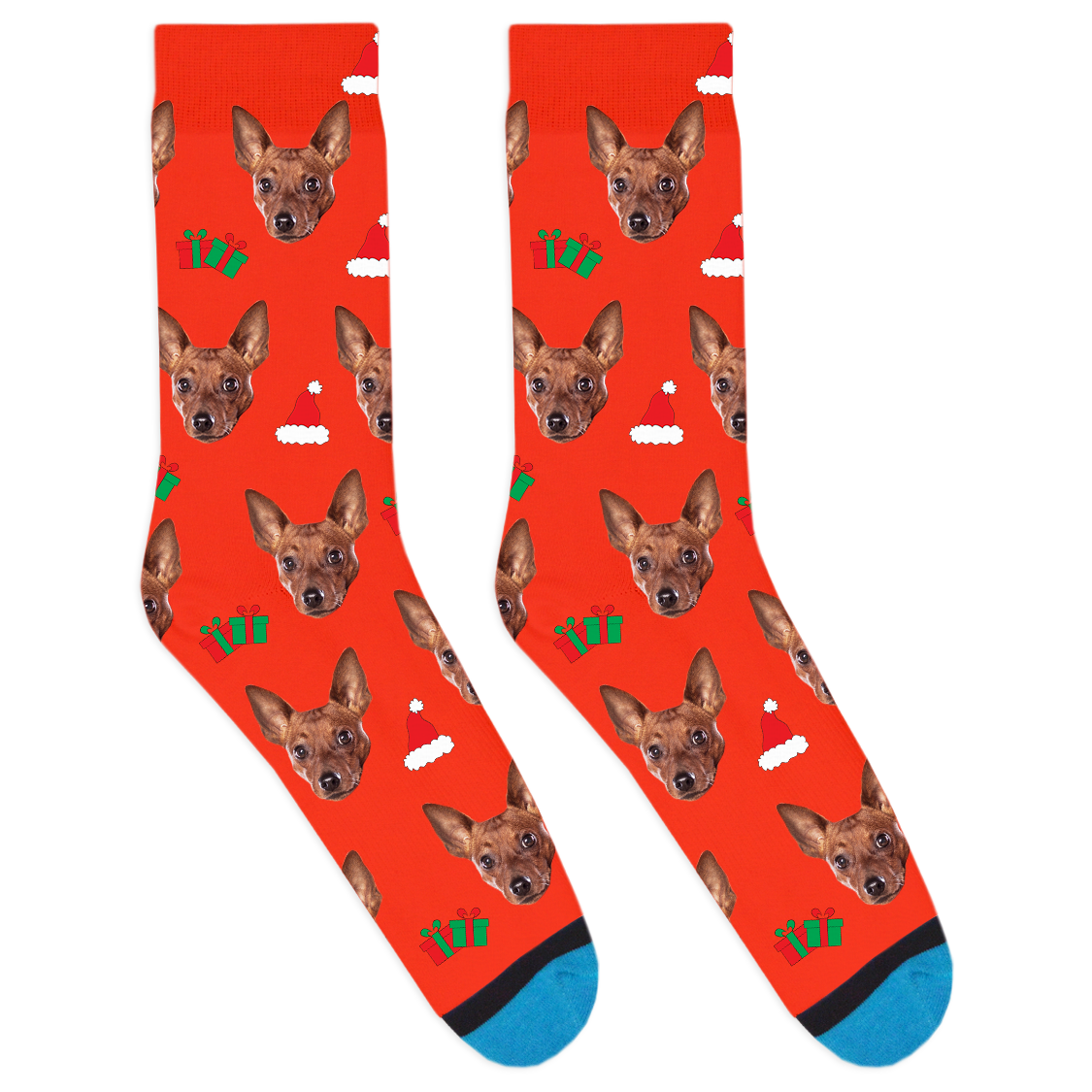 Custom Santa Hat Socks