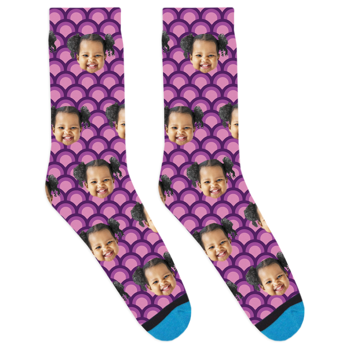 Custom Scalloped Socks